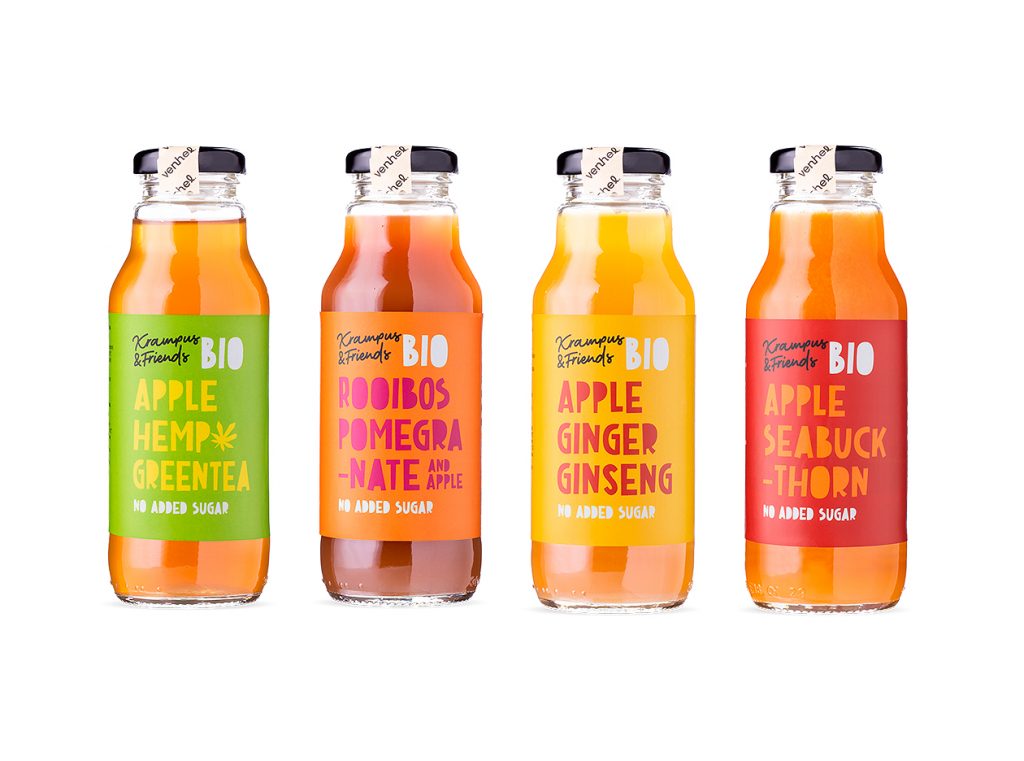 Apple drinks with simplistic packaging design - MAISON D'IDÉE Prague