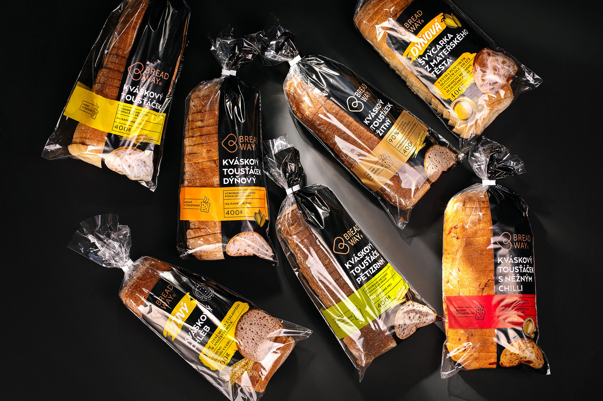 BREADWAY kvaskovy chlieb pecivo kvasok packaging