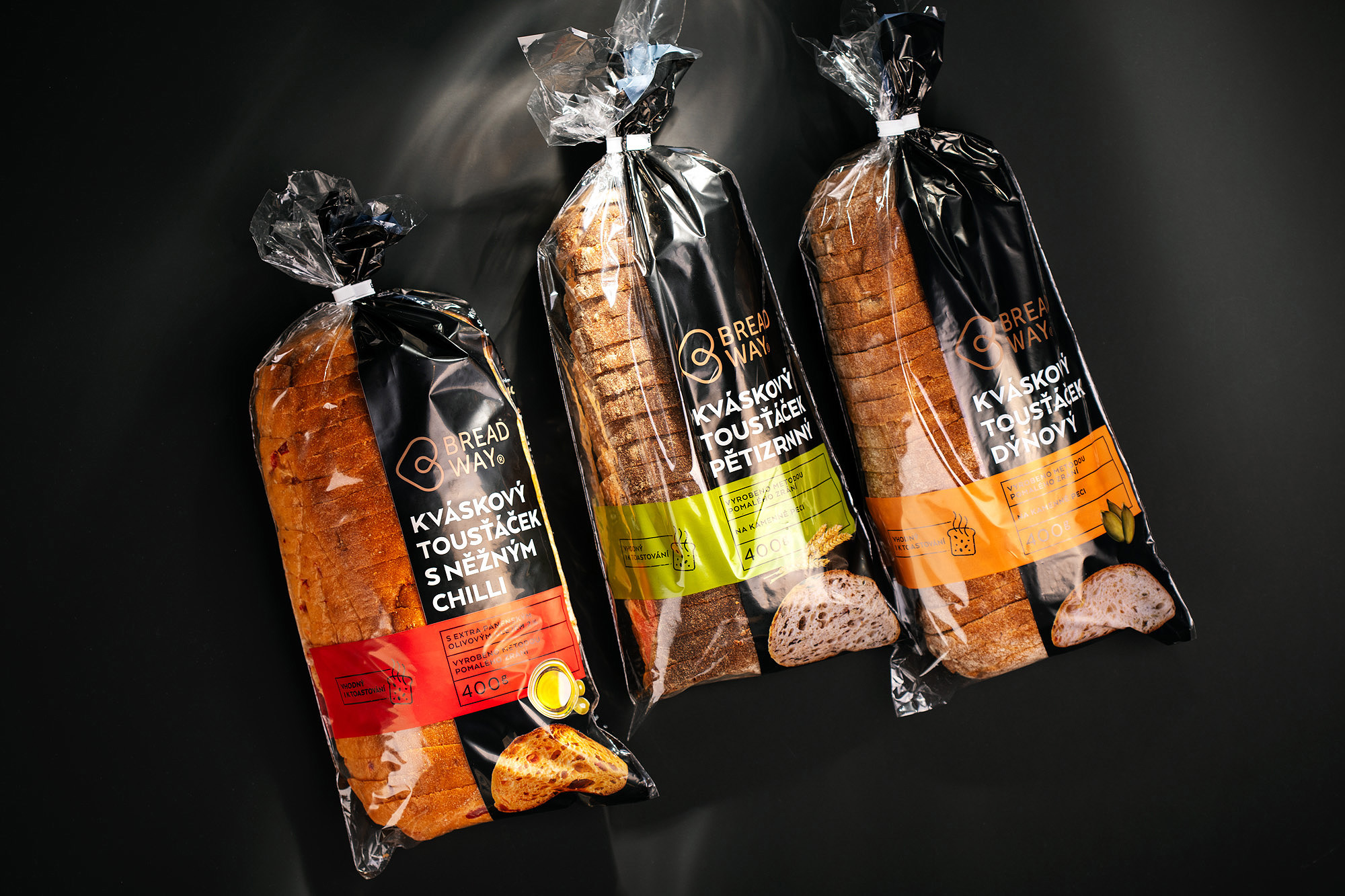 BREADWAY kvaskovy chlieb pecivo kvasok packaging