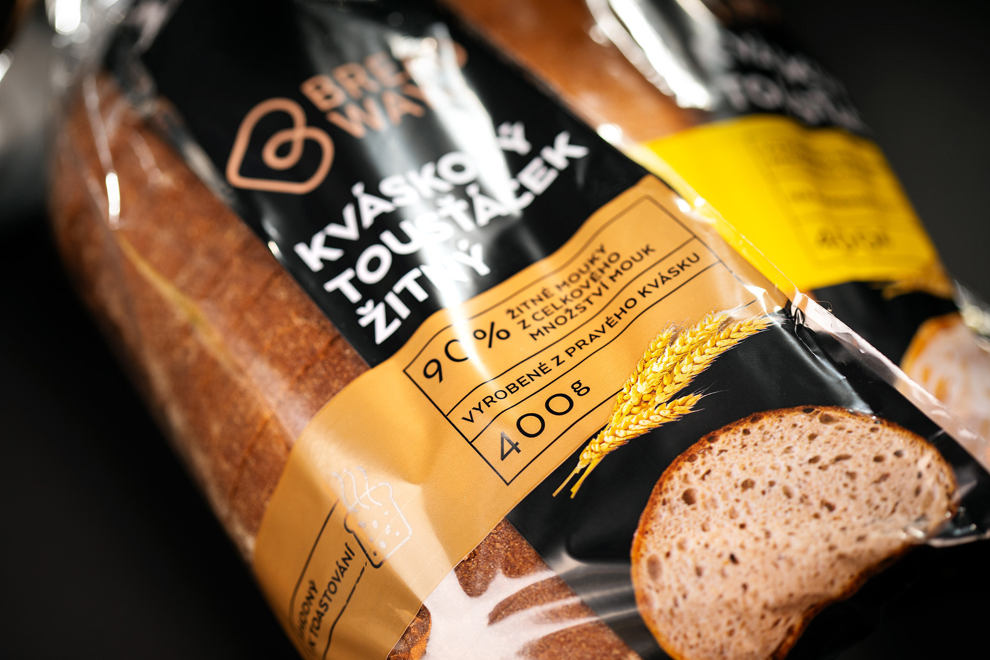 BREADWAY kvaskovy chlieb pecivo kvasok packaging