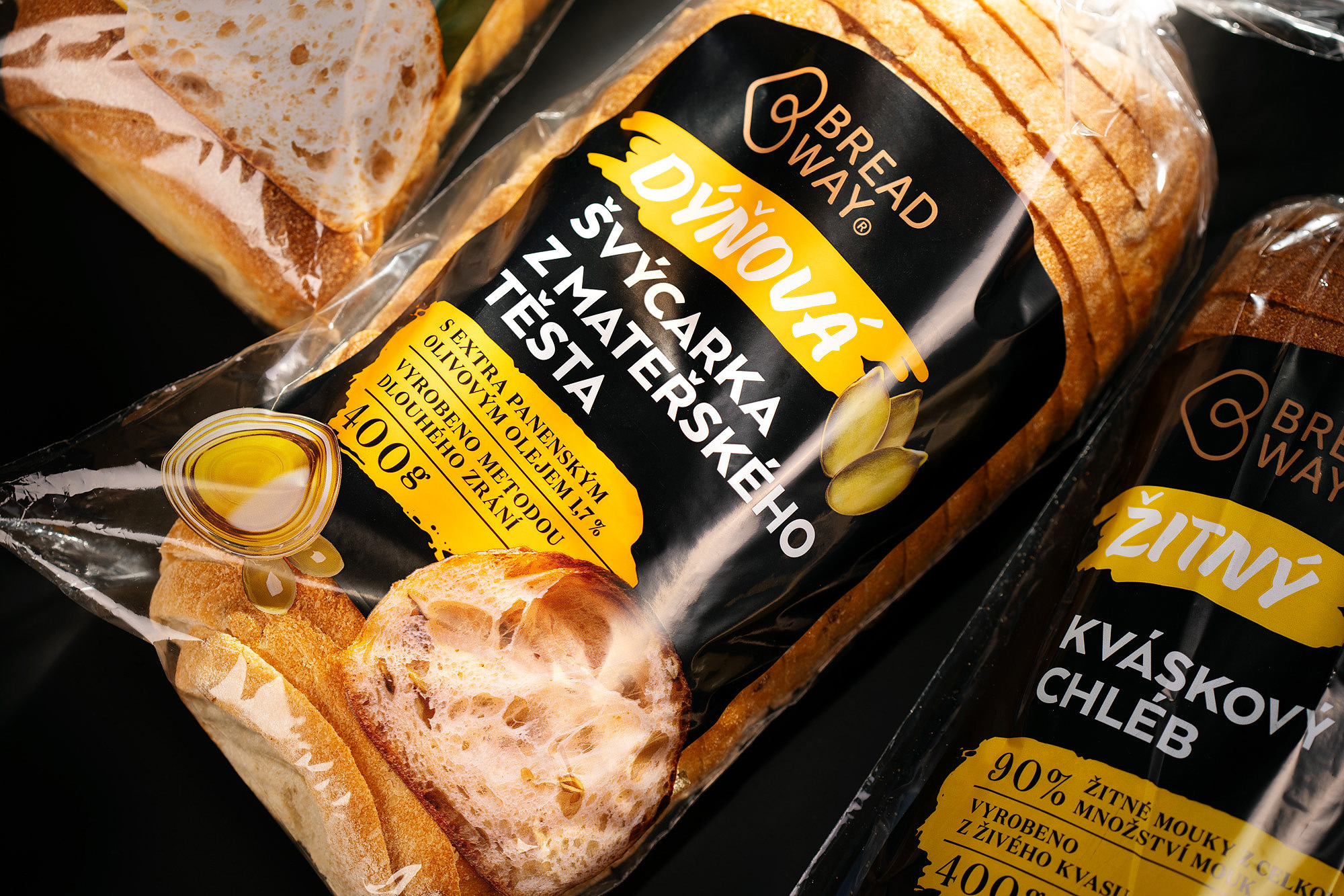 BREADWAY kvaskovy chlieb pecivo kvasok packaging