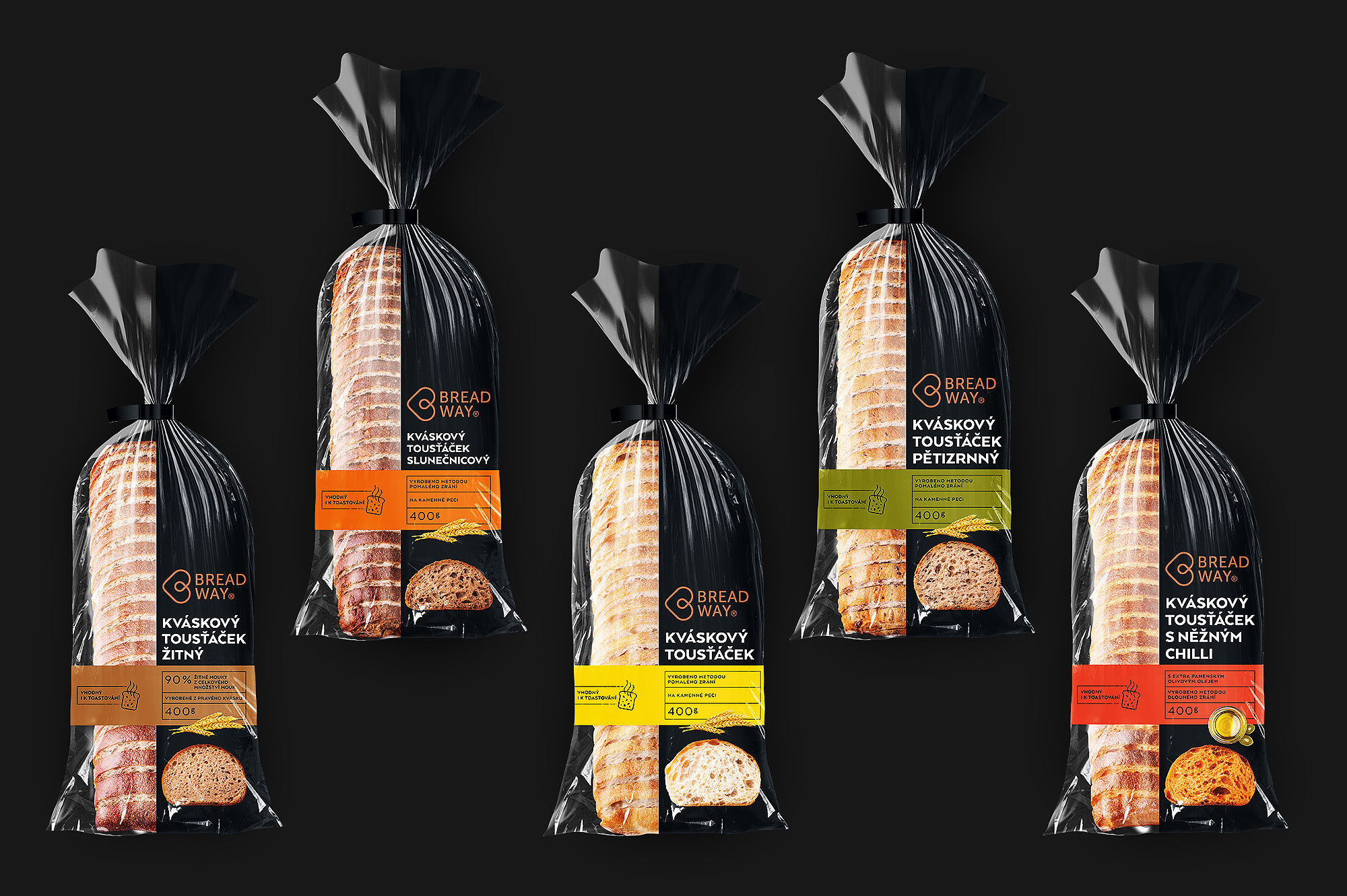 BREADWAY kvaskovy chlieb pecivo kvasok packaging