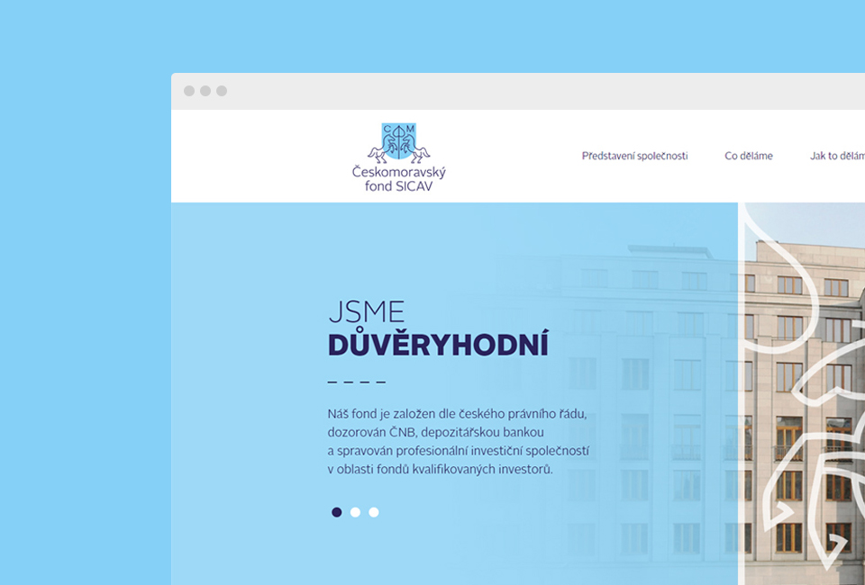 ceskomoravsky fond sicav webdesign