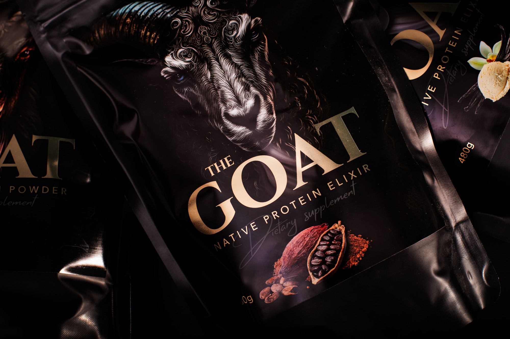 AdamRAW goat protein packaging diet suplement koza