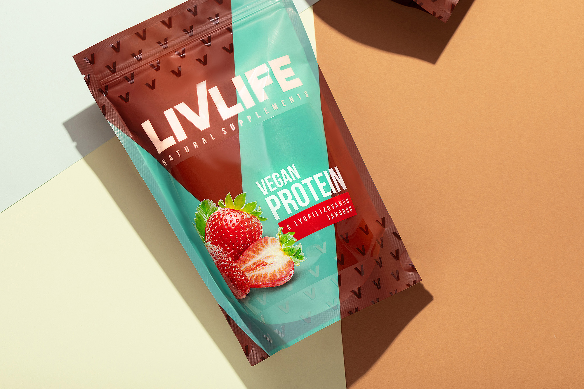 liv life vegan protein packaging