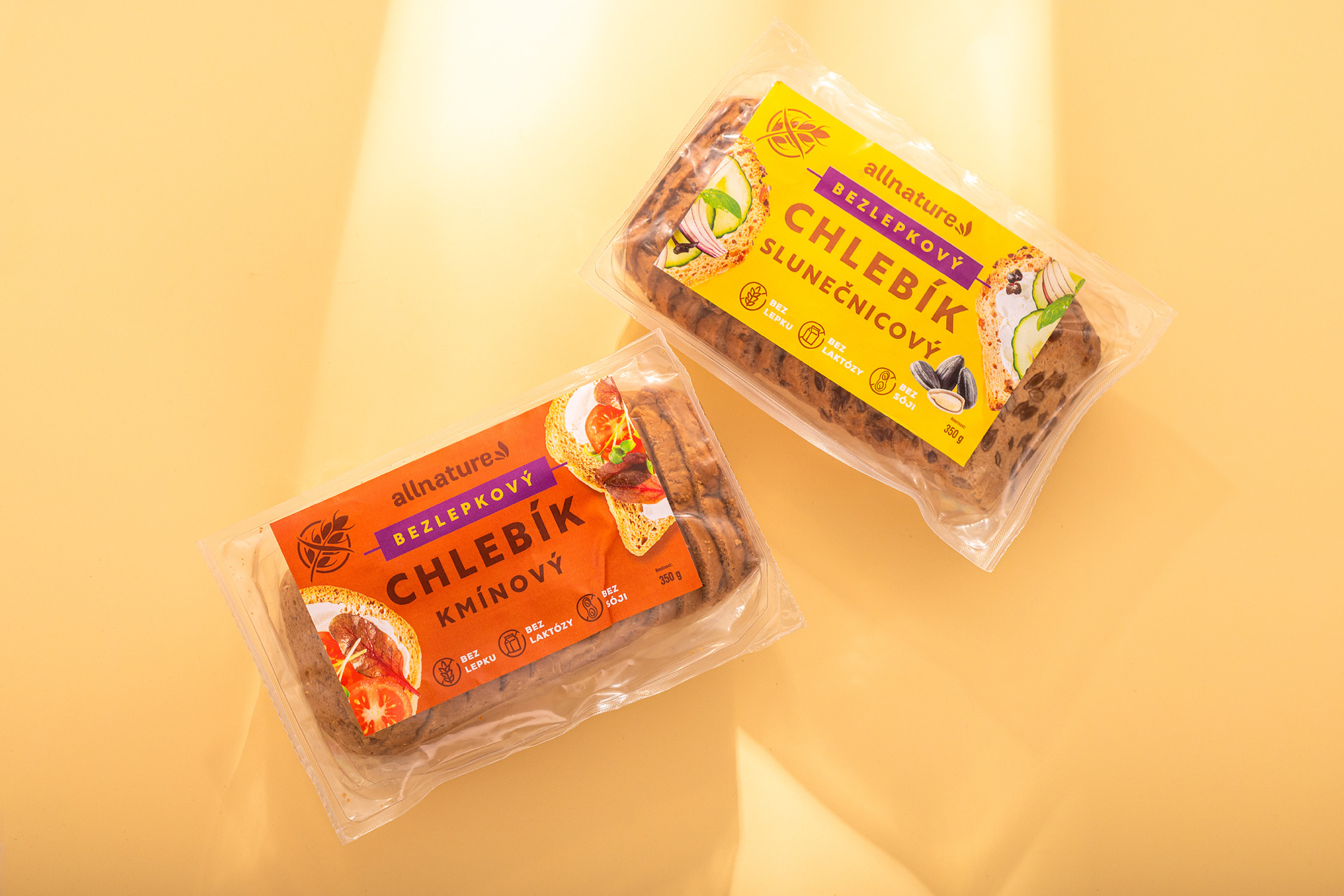 allnature packaging colorful gluten free bread